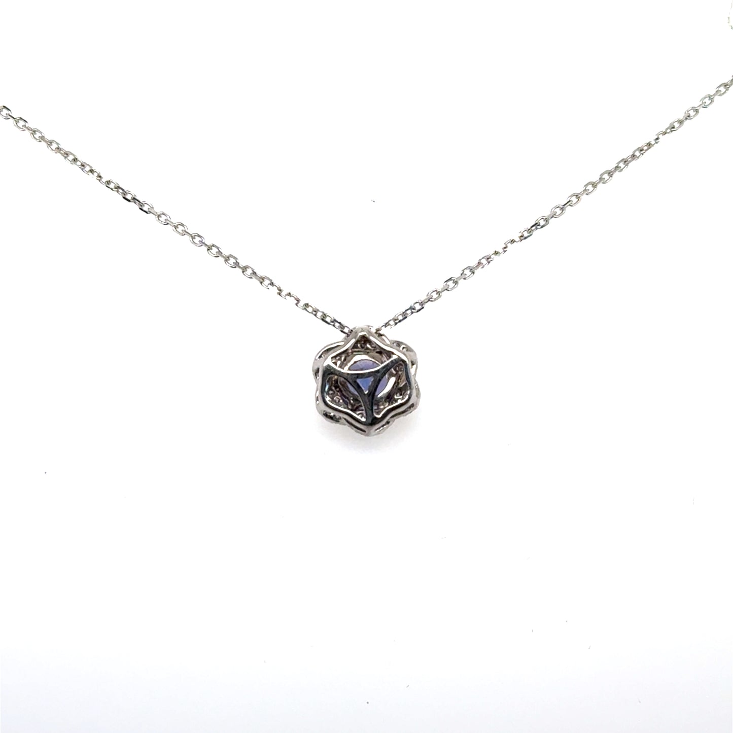 Blue Dahlia Pendant