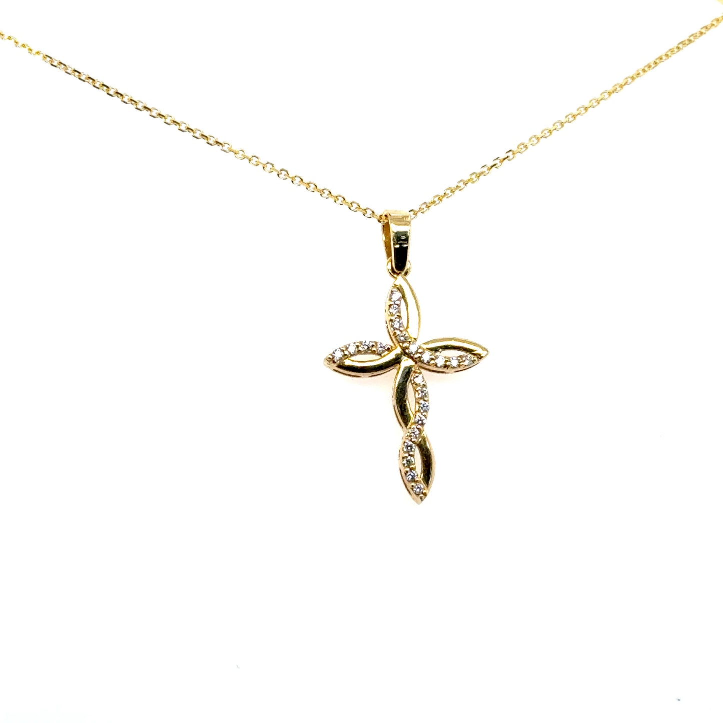 Twist Cross Pendant