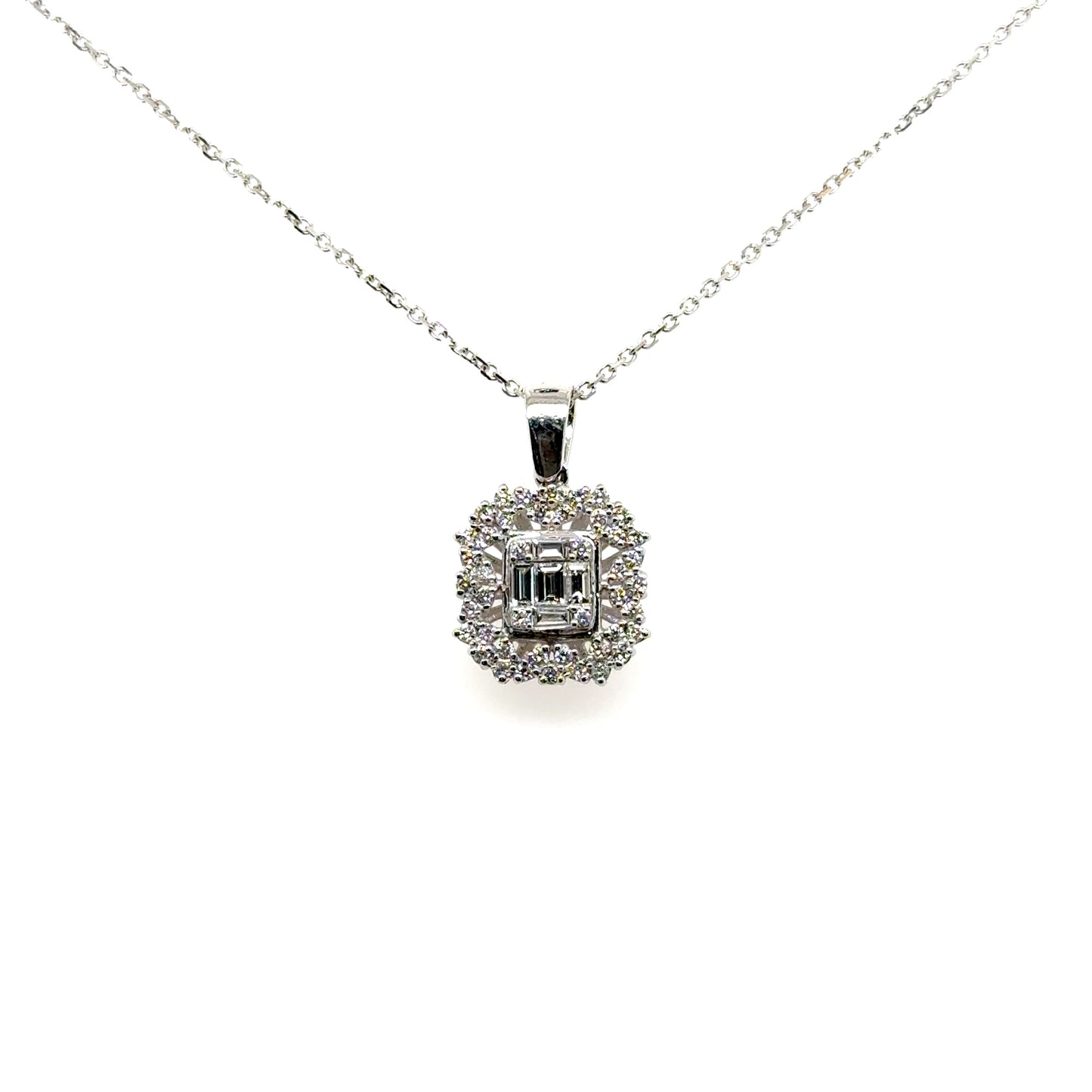 Square Diamond Pendant