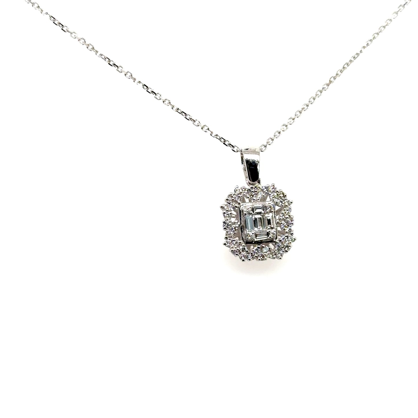 Square Diamond Pendant