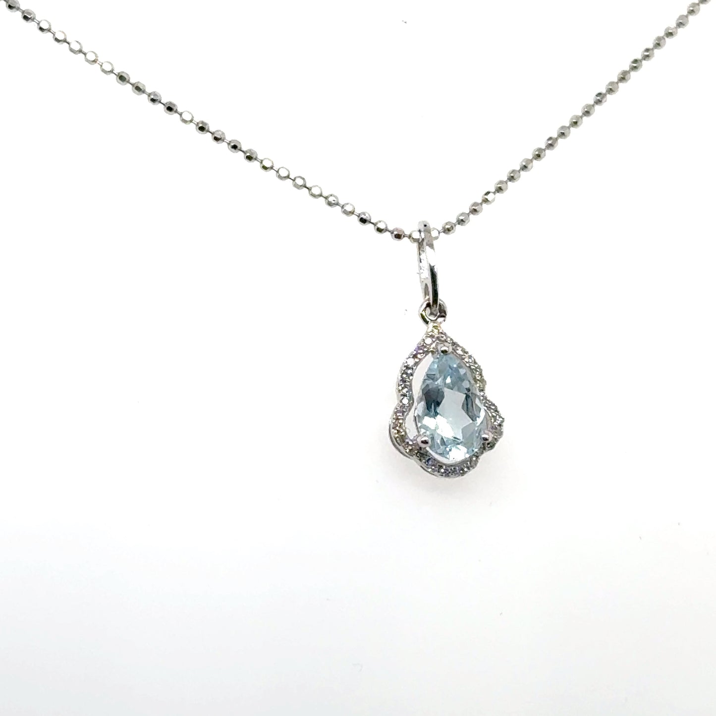 Aquamarine Dewdrop Pendant