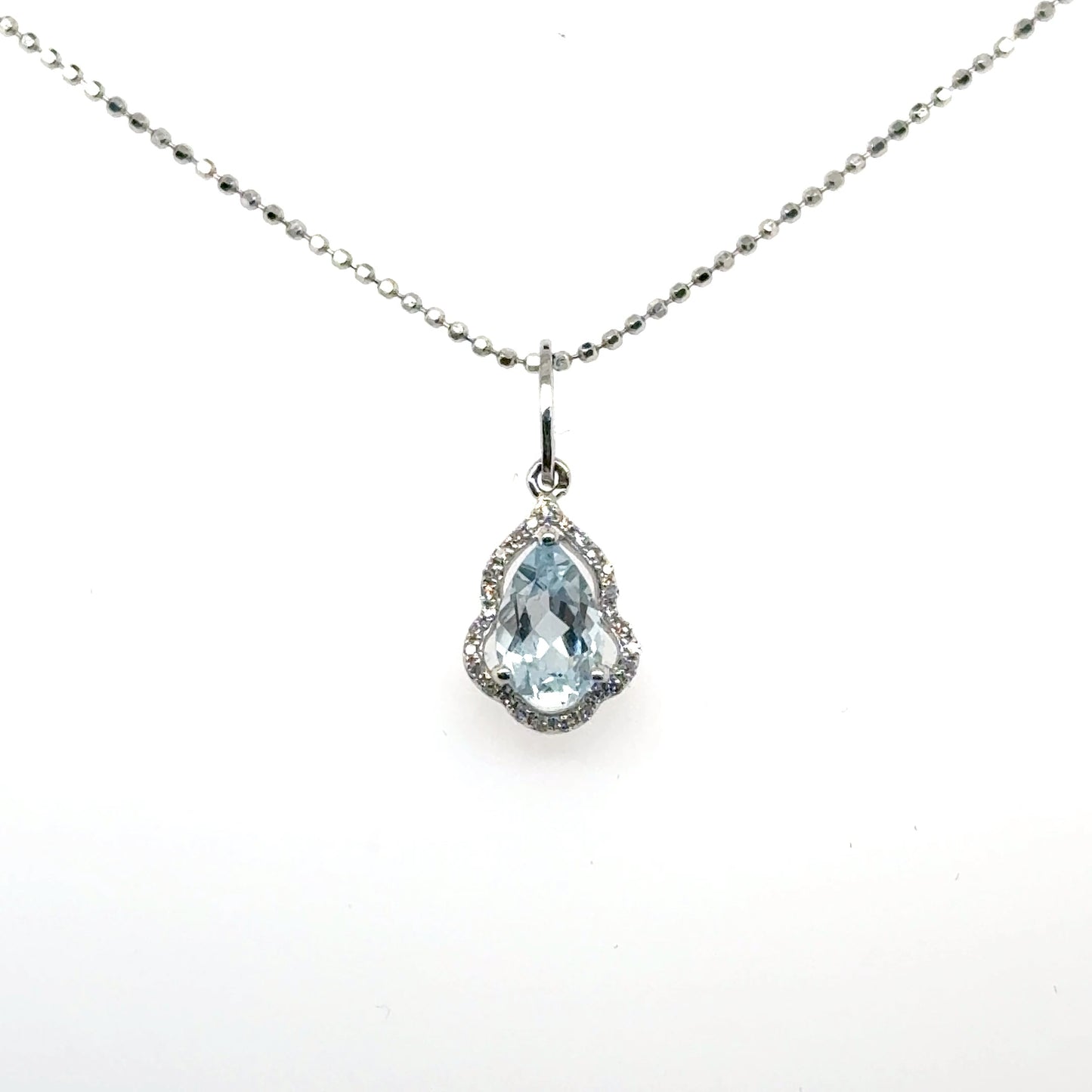 Aquamarine Dewdrop Pendant
