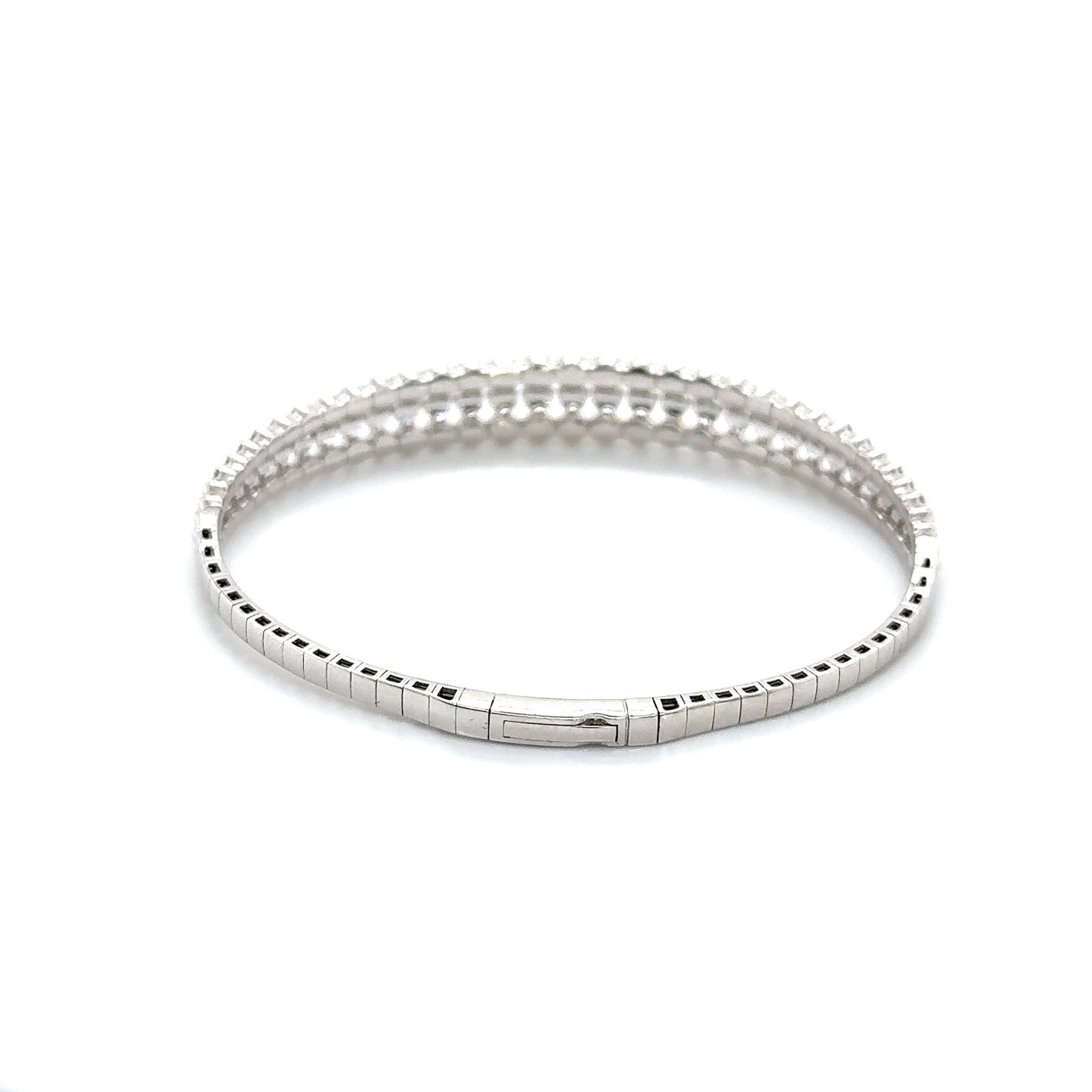 Triple Diamond Row Bangle