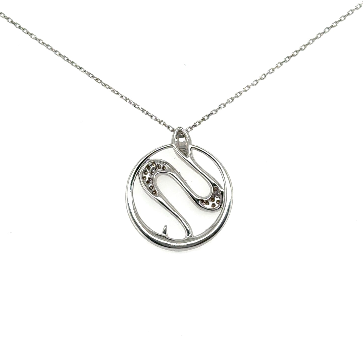Diamond Serpent Flow Pendant