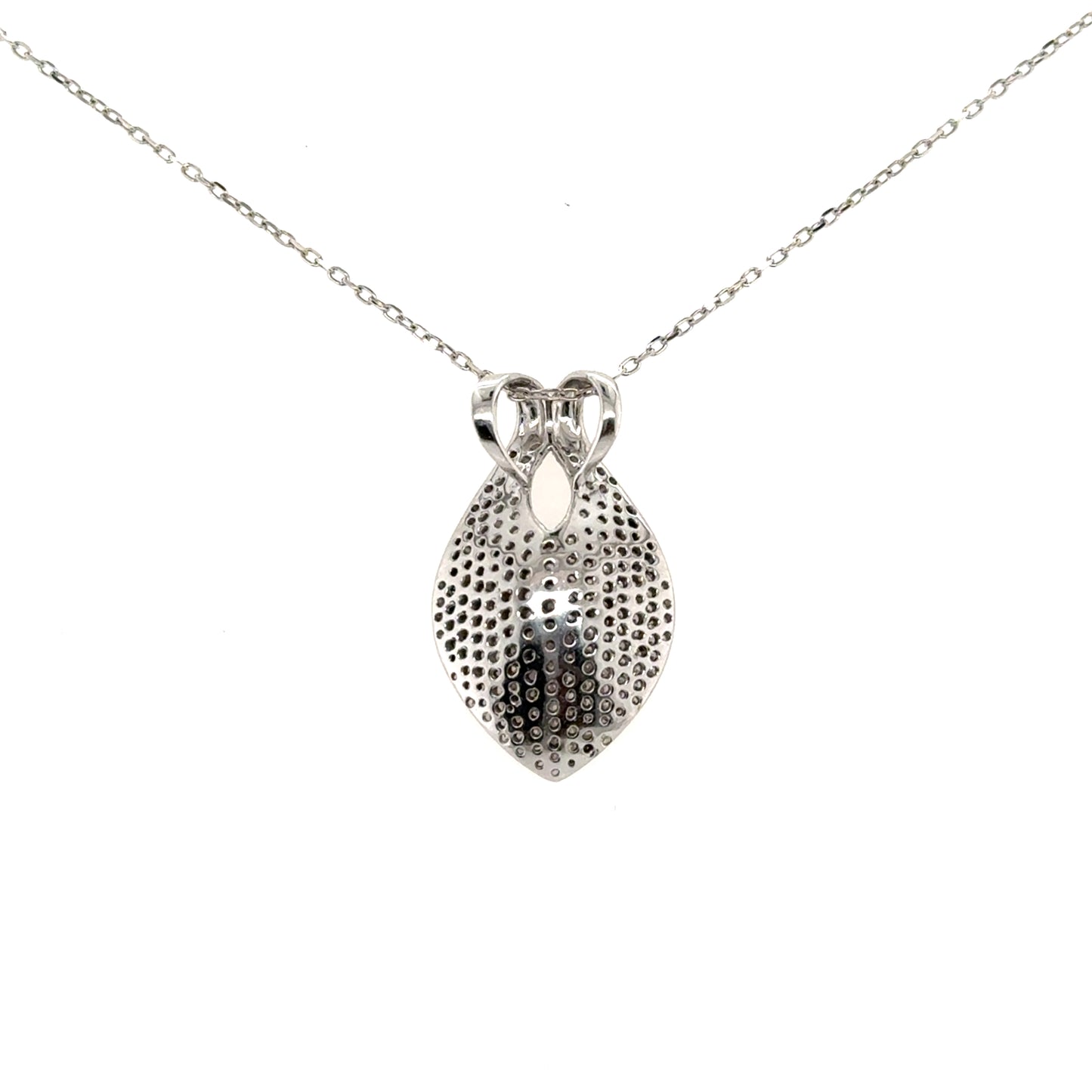 Diamond Leaf Pendant