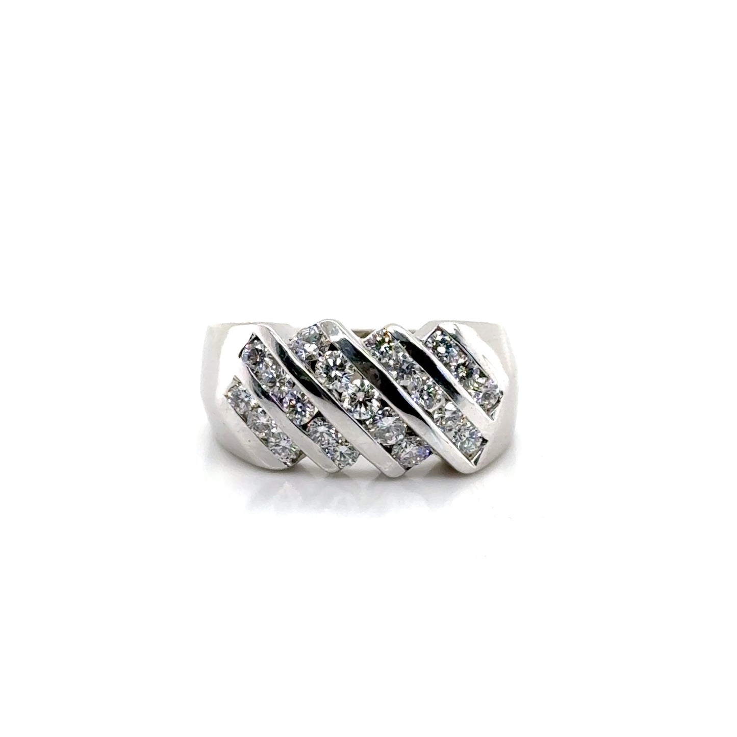 Multirow Diamond Ring