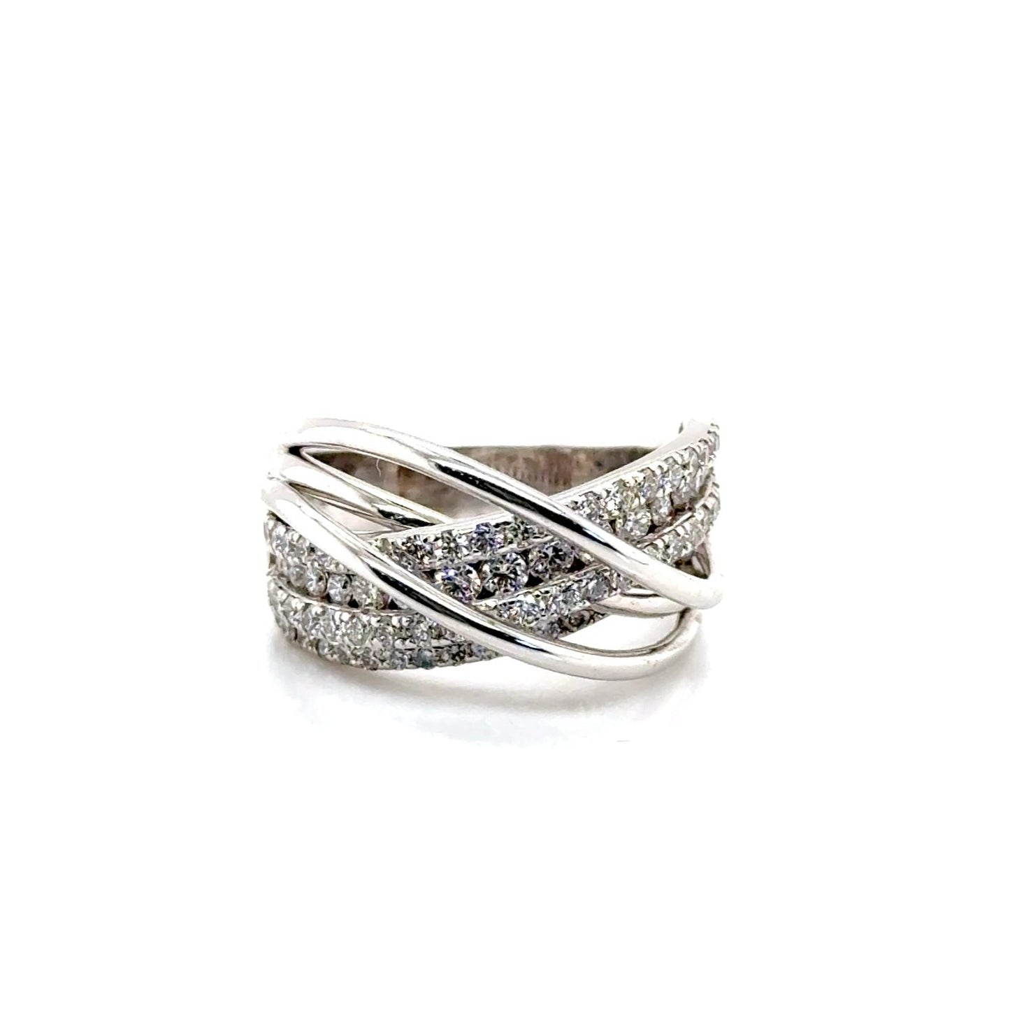 Intertwined Sparkle Ring