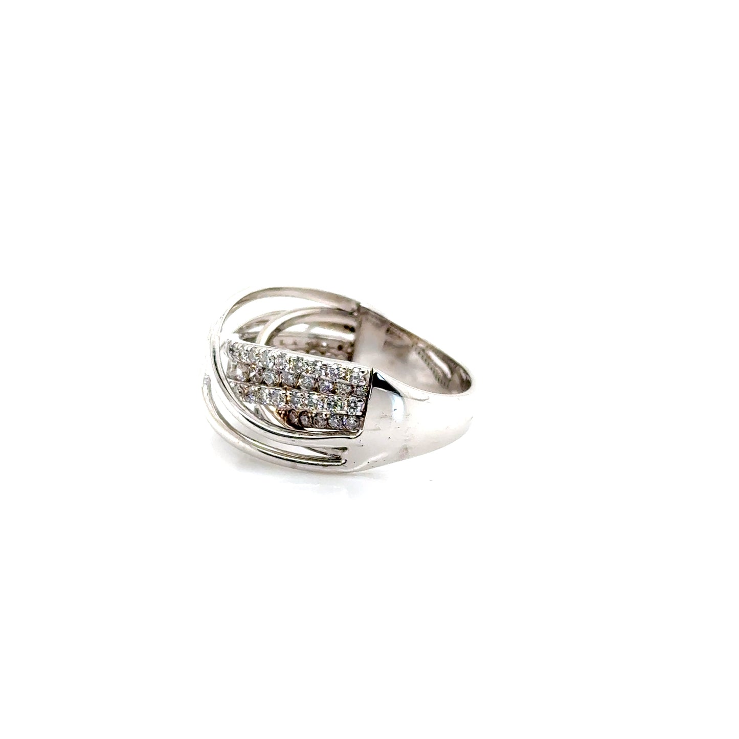 Intertwined Sparkle Ring