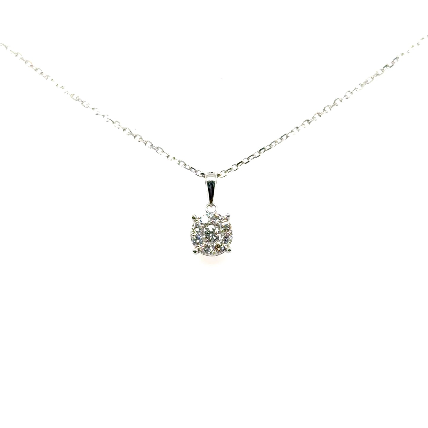 Cluster Diamond Pendant