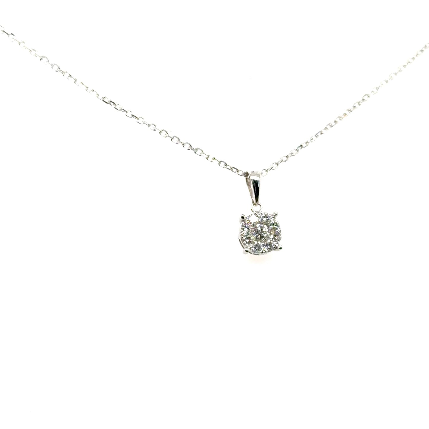 Cluster Diamond Pendant