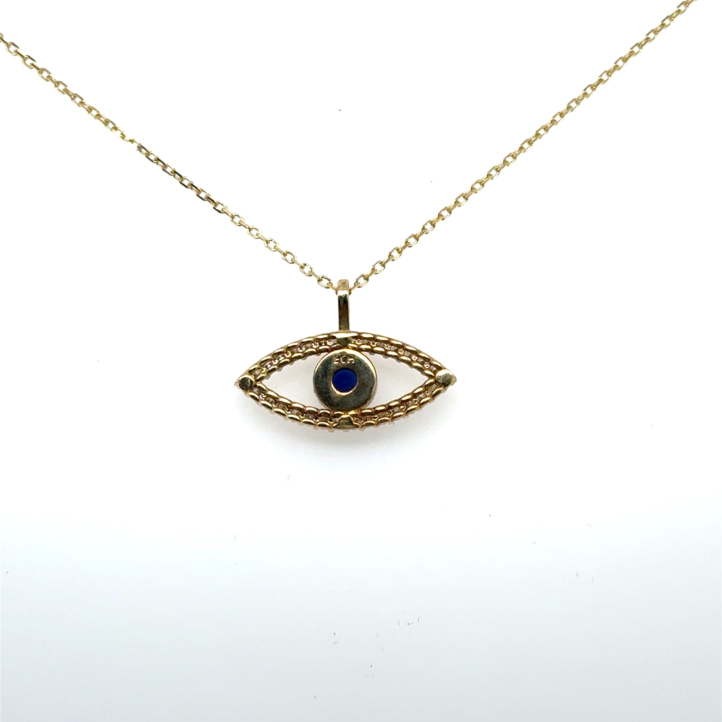 Sapphire Evil Eye Pendant