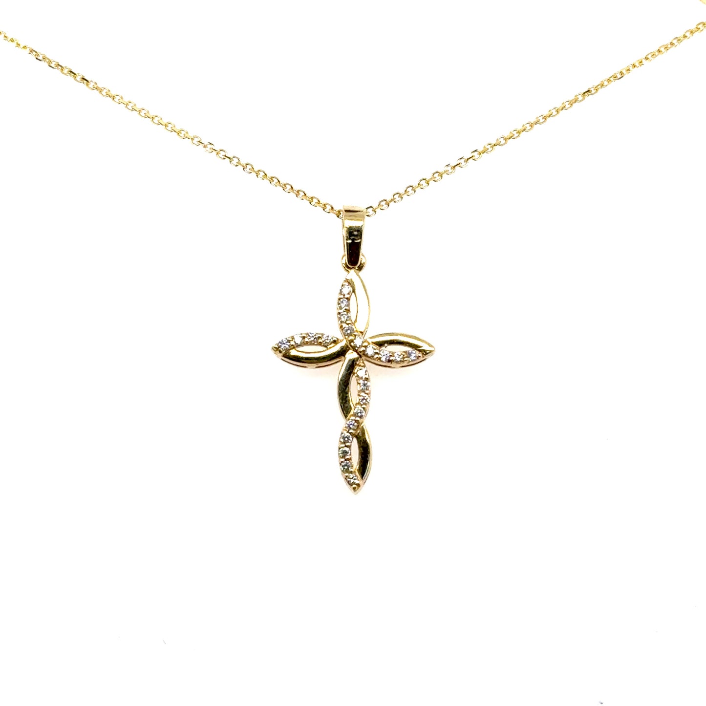 Twist Cross Pendant