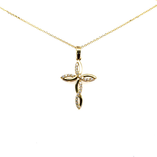 Twist Cross Pendant