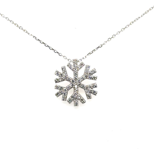 Diamond Snowflake Pendant