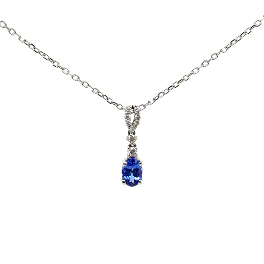 Tanzanite Drop Pendant