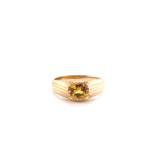 Yellow Sapphire (Pukhraj) Ring