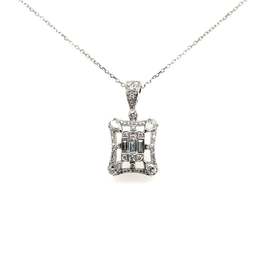 Baguette Diamond Pendant