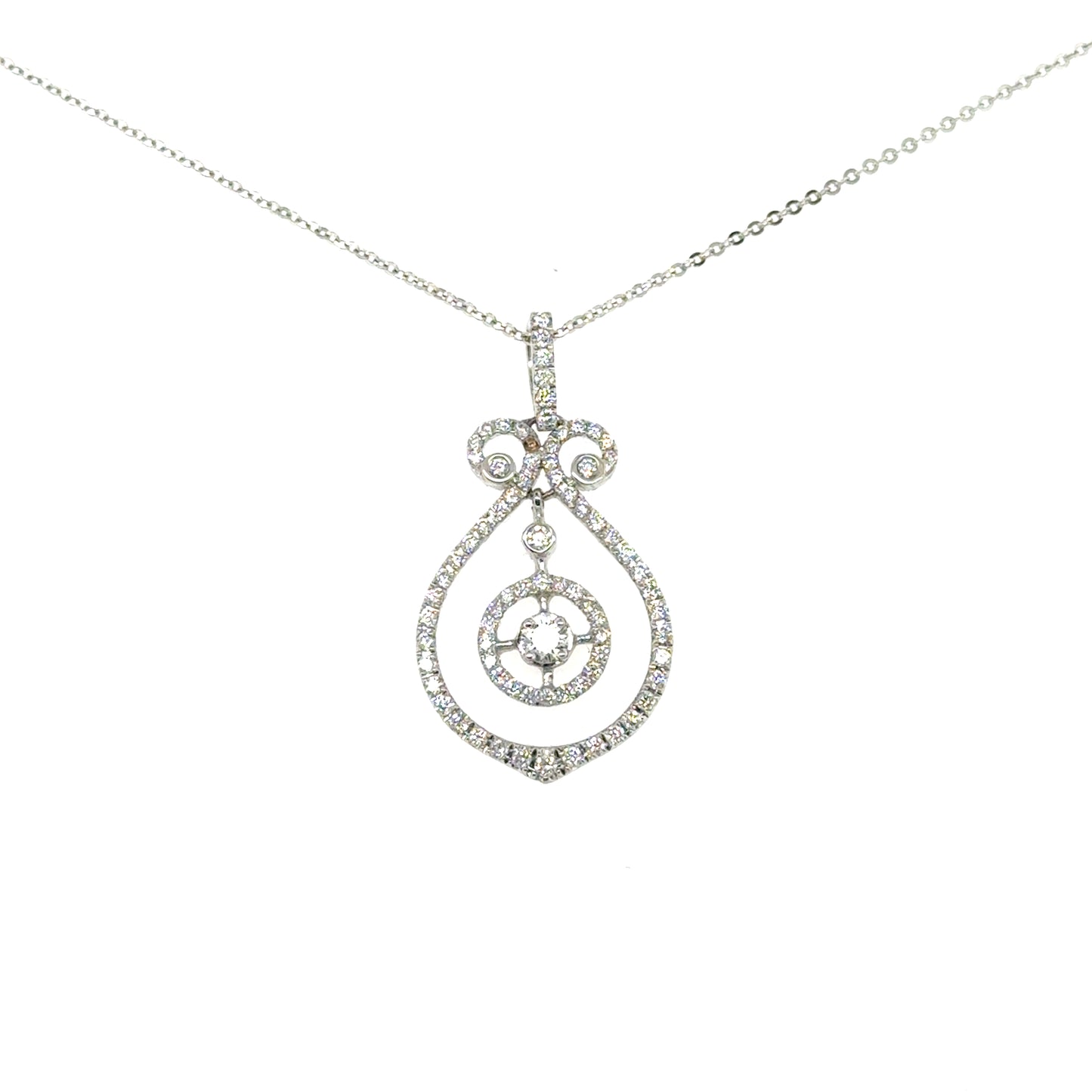 Hanging Diamond Pendant