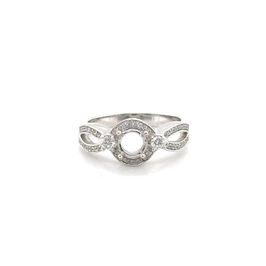 Princess Twist Engagement Ring