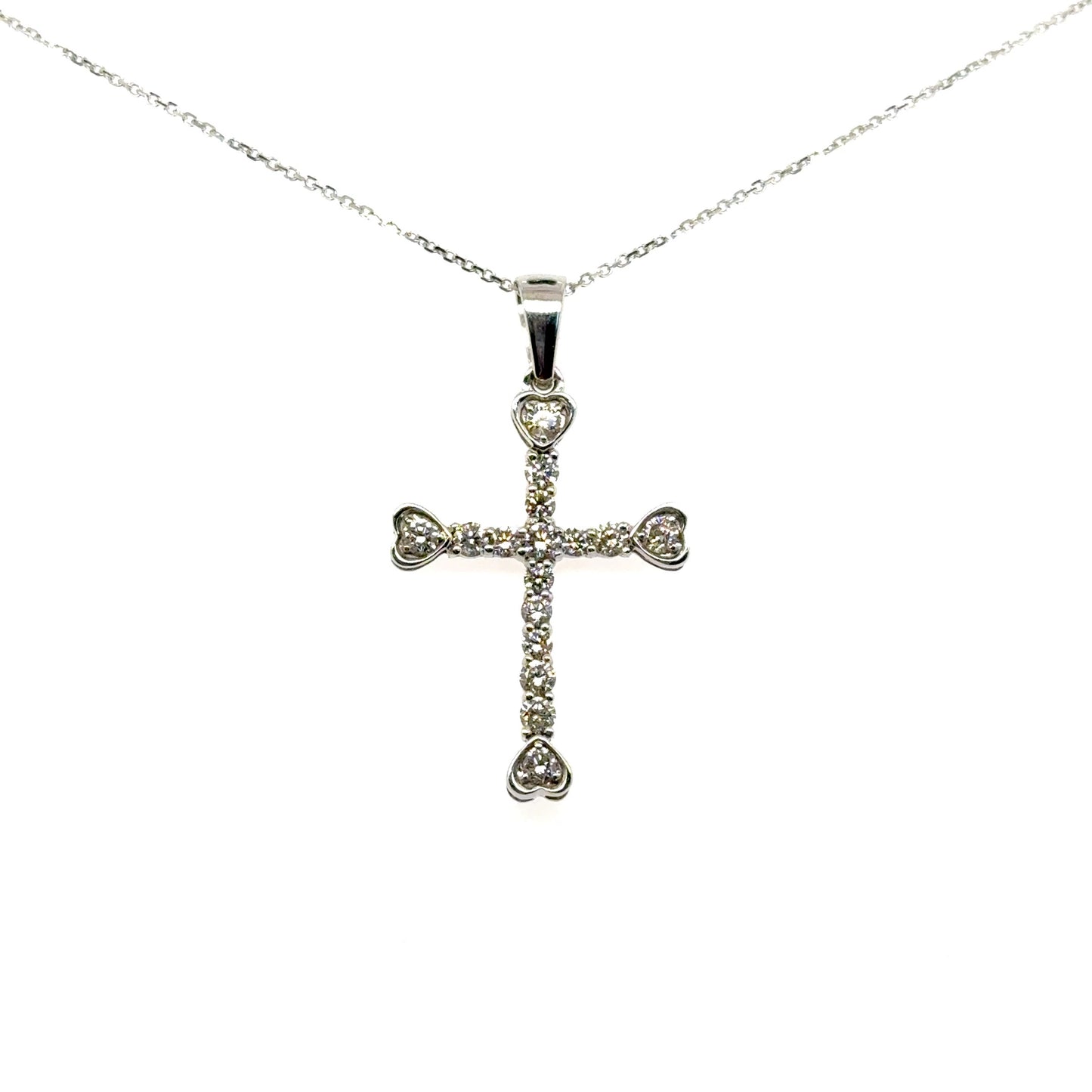 Heartend Cross Pendant