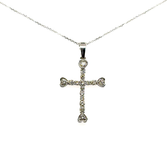 Heartend Cross Pendant