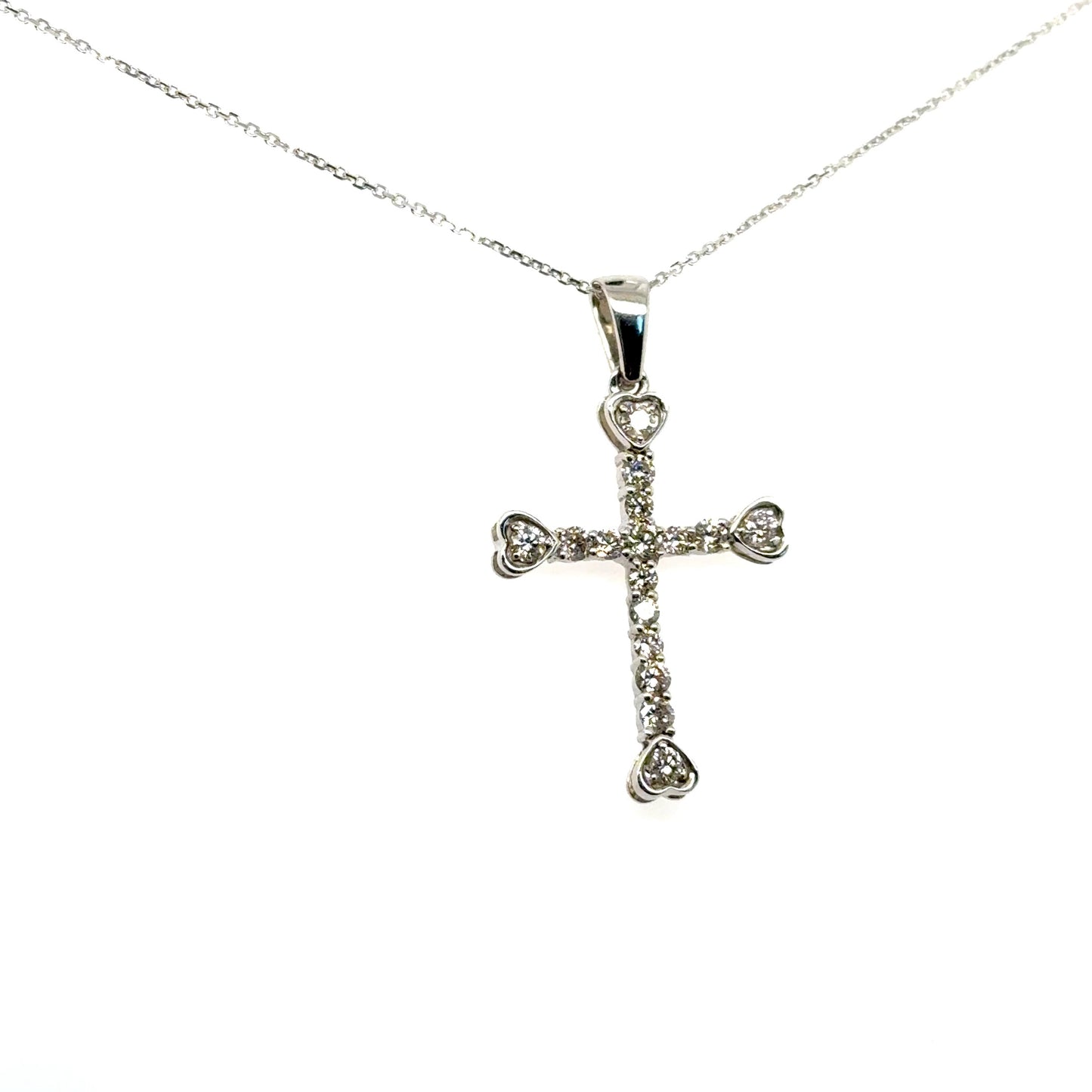 Heartend Cross Pendant