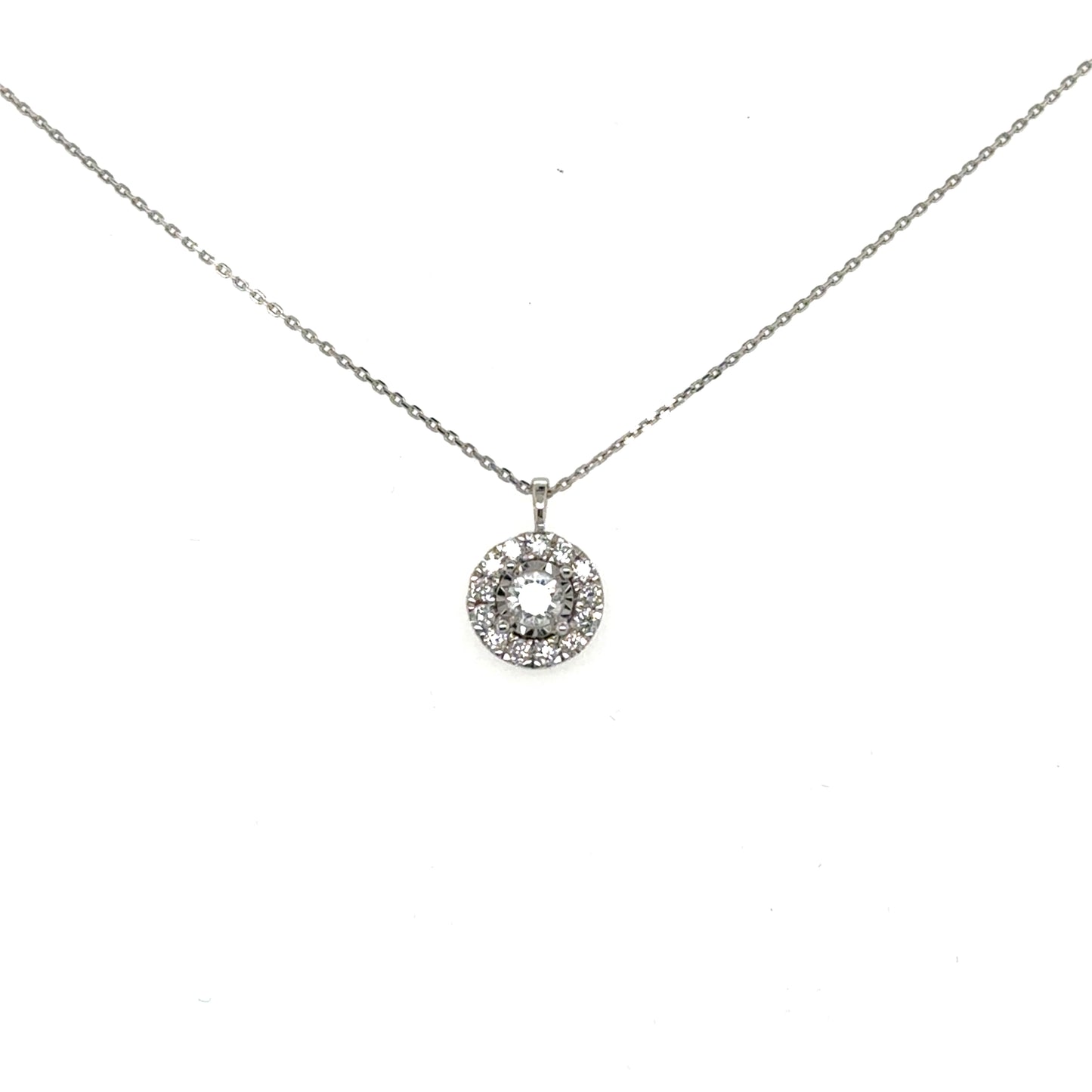 Diamond Halo Pendant