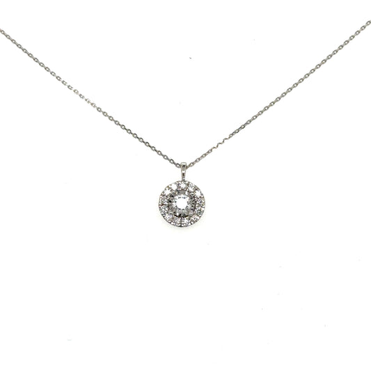 Diamond Halo Pendant