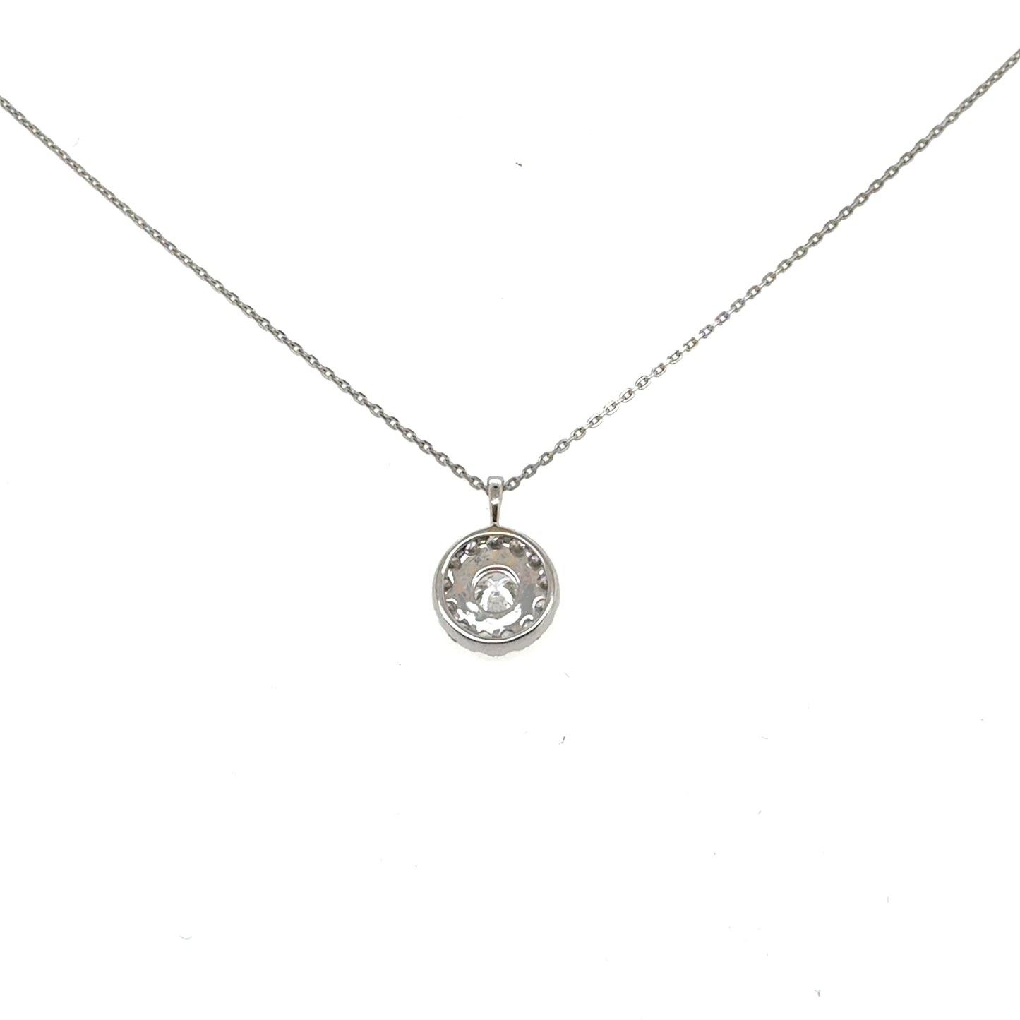 Diamond Halo Pendant