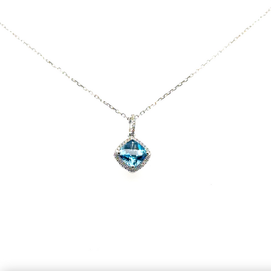 Blue Topaz Pendant