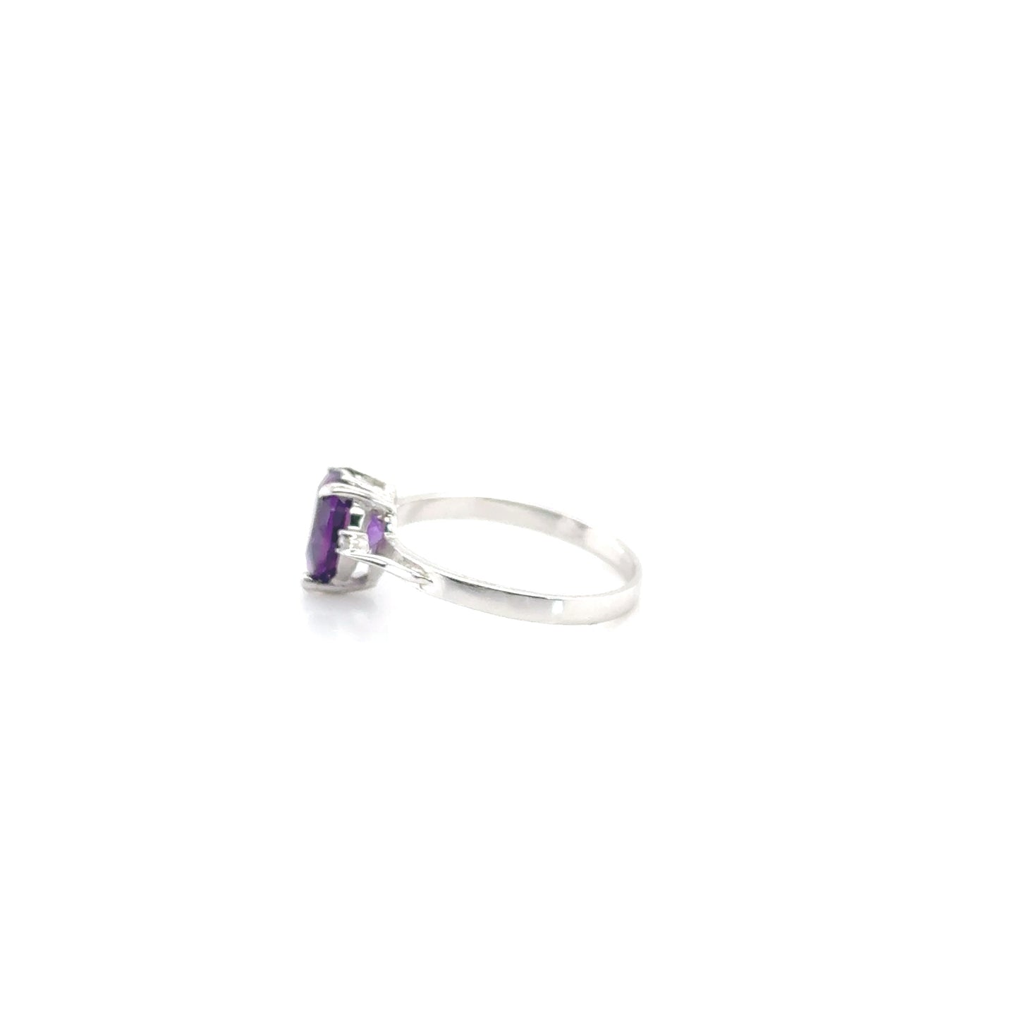 Amethyst Heart Ring