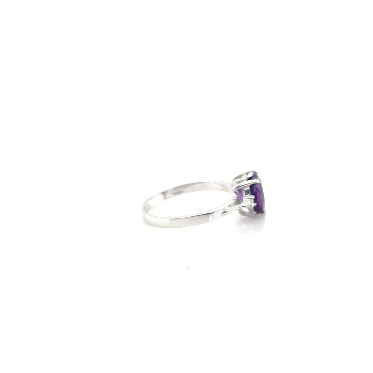 Amethyst Heart Ring