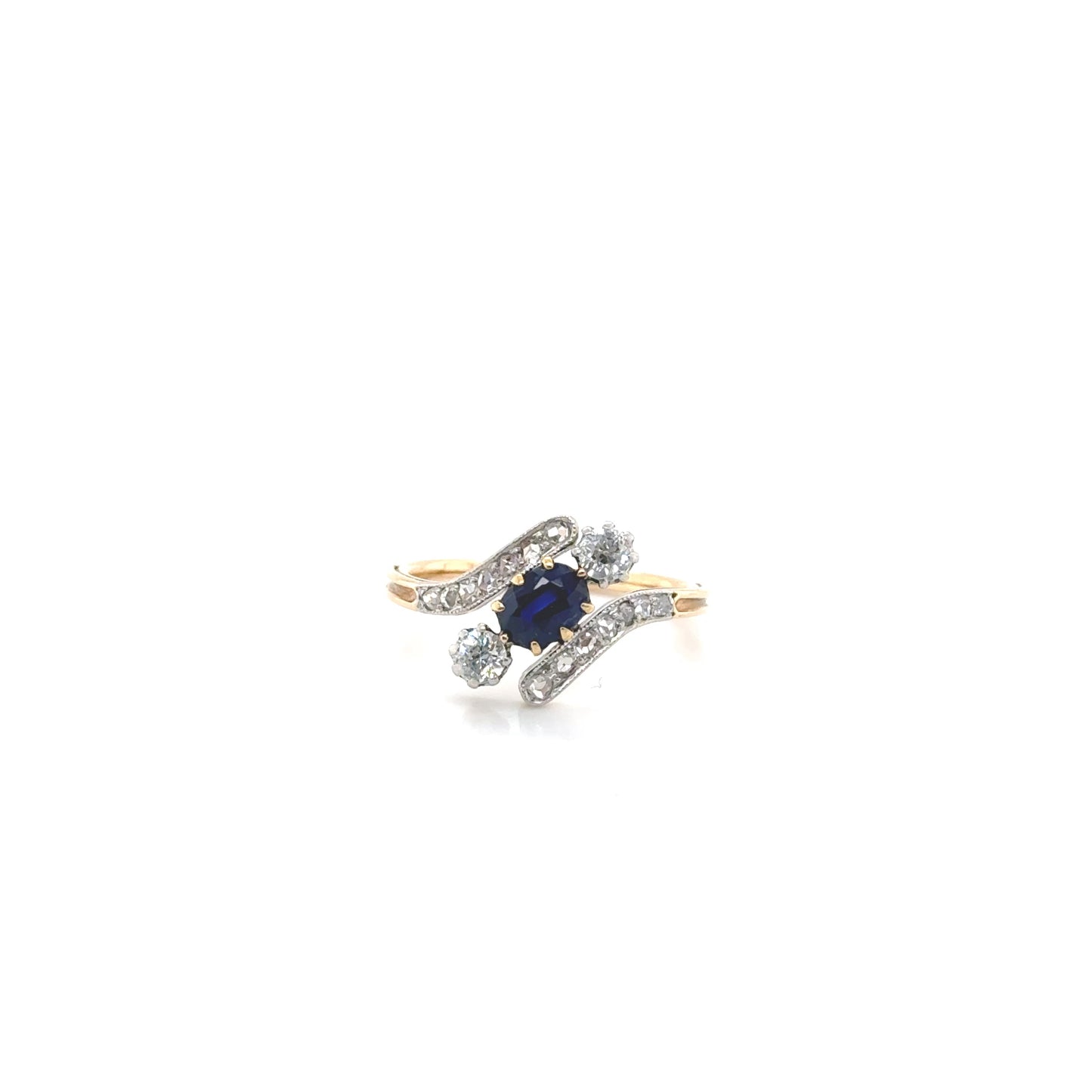 Sapphire Swirl Ring