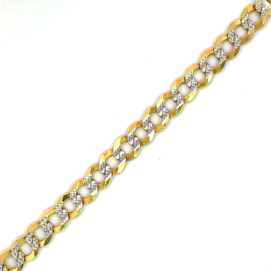 Diamond Cut Curb Bracelet