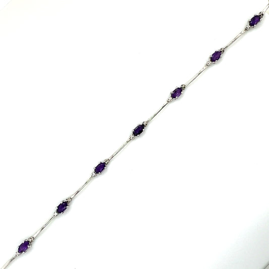 Amethyst Twist Bracelet